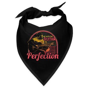 Gitarre Heavy Metal Geschenkidee - Bandana - Schwarz - Vorne