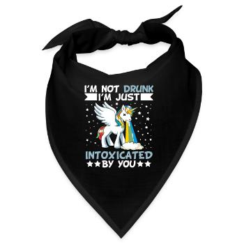 Magische mythische Wolken Trunkenbold Bier Regenbogen Top - Bandana - Schwarz - Vorne