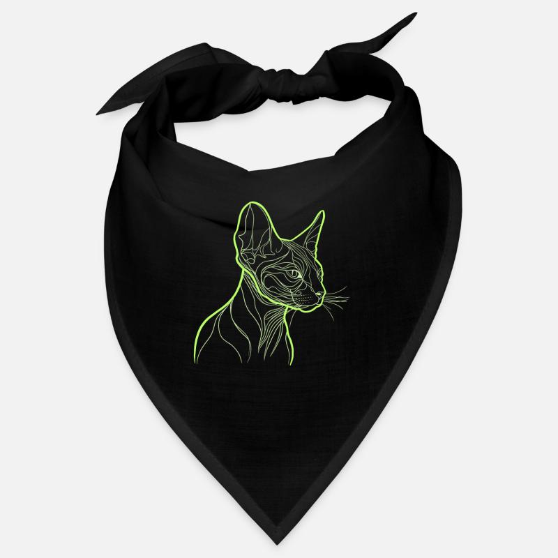 Chat sphinx line art Bandana