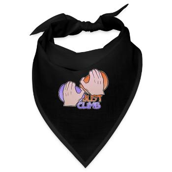 Klettergeschenk im Original - Bandana - Schwarz - Vorne