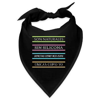 Sie sind natürlich und silikonfrei 5 - Bandana - Schwarz - Vorne