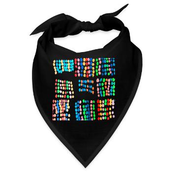 Pon-pon - Bandana - Schwarz - Vorne
