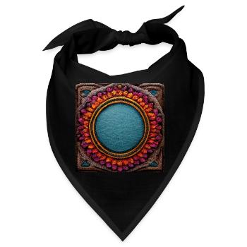 Boho Mandala Abstract - Bandana - Schwarz - Vorne