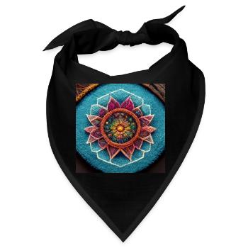 Boho Mandala Abstract - Bandana - Schwarz - Vorne