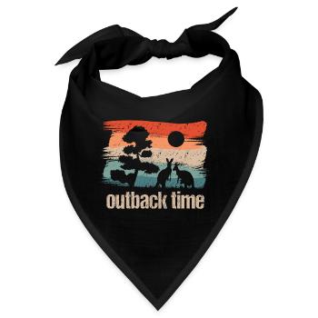 outback time retro style - Bandana - Schwarz - Vorne