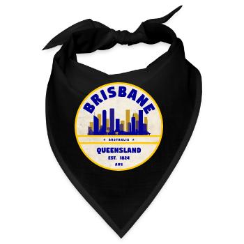 Brisbane Australien Skyline - Bandana - Schwarz - Vorne