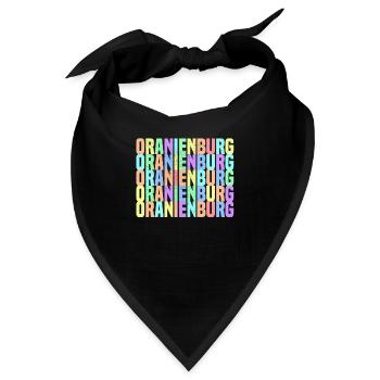 Oranienburg Toleranz - Bandana - Schwarz - Vorne