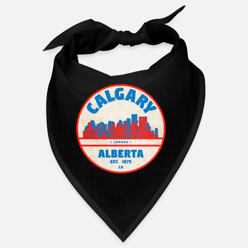 Calgary Skyline Vintage Bandana