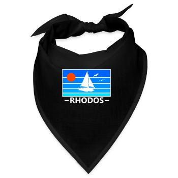Griechenland Insel Rhodos - Bandana - Schwarz - Vorne