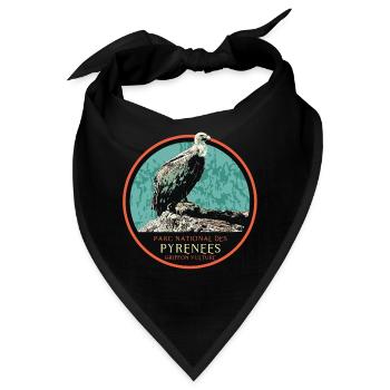Geier im Pyrenäen-Nationalpark - Bandana - Schwarz - Vorne