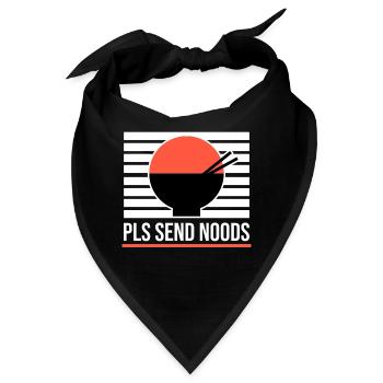 Cosplay Anime Manga Japanisch Popkultur Statement - Bandana - Schwarz - Vorne