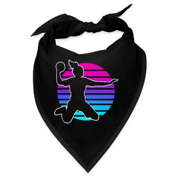 Handball Handballerin Frauen Handball - Bandana - Schwarz - Vorne