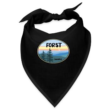 Forst Lausitz - Bandana - Schwarz - Vorne