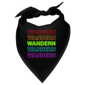 Wandern Natur Spruch Naturliebhaber Bergwanderung - Bandana - Schwarz - Vorne