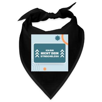 Ich bin nicht Dein Streichelzoo auf Panel - Bandana - Schwarz - Vorne