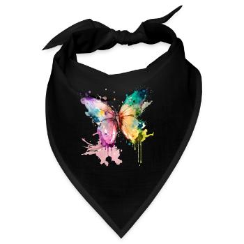 flatterne Träume - Bandana - Schwarz - Vorne