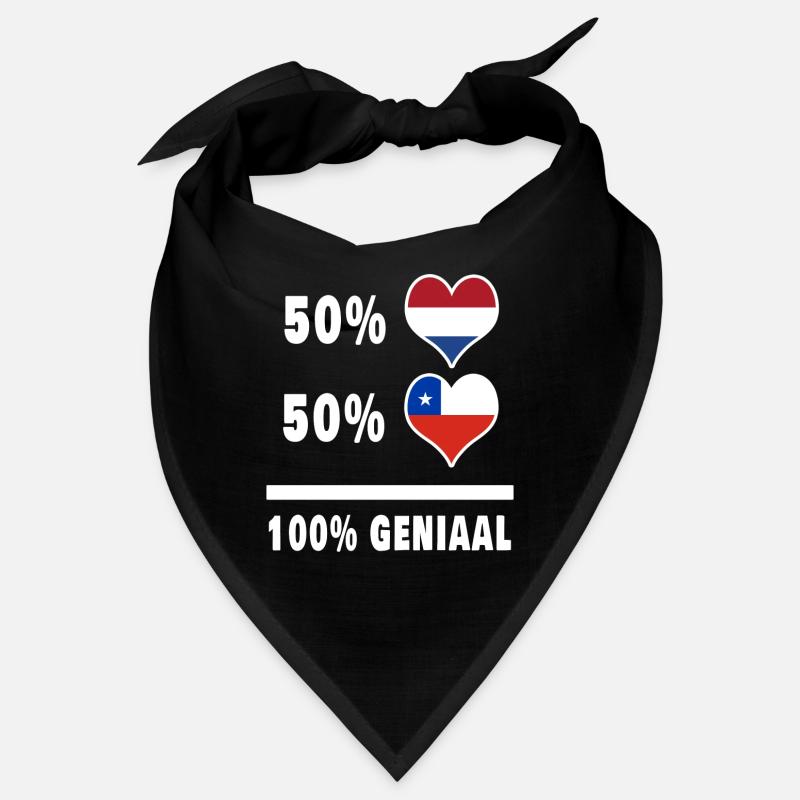 Chili et Pays-Bas 100% Genius Flag Bandana