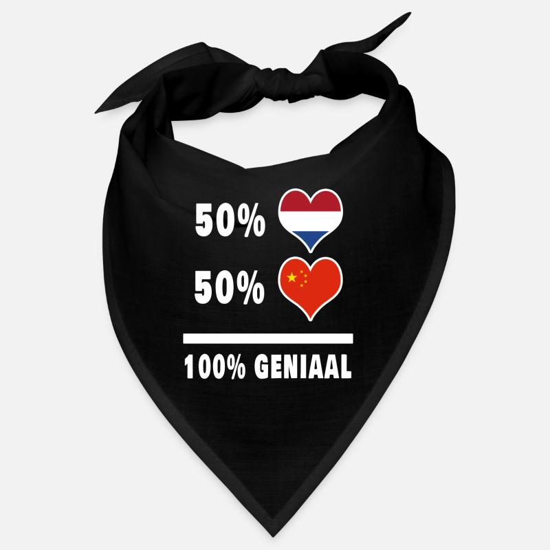 Chine et Pays-Bas 100% Genius Flag Bandana