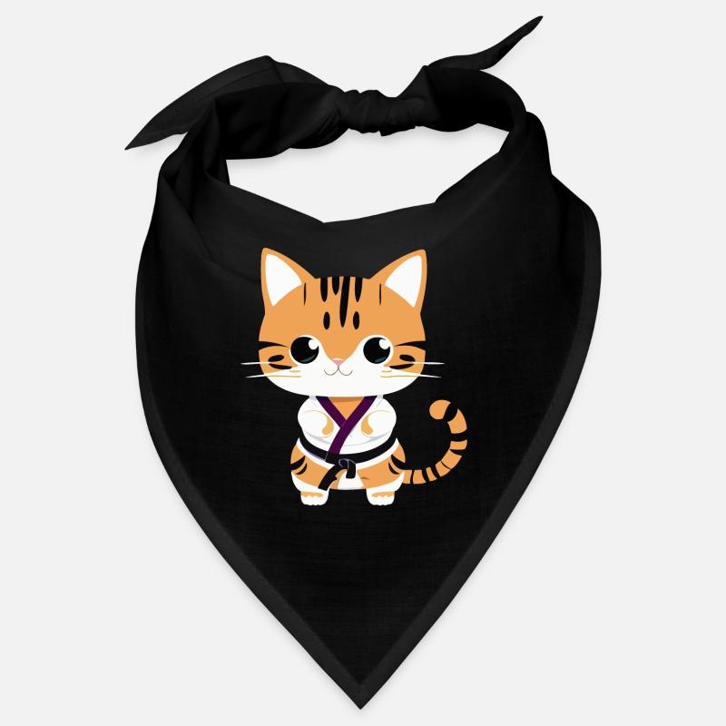 Karate Kätzchen - Bandana - Schwarz