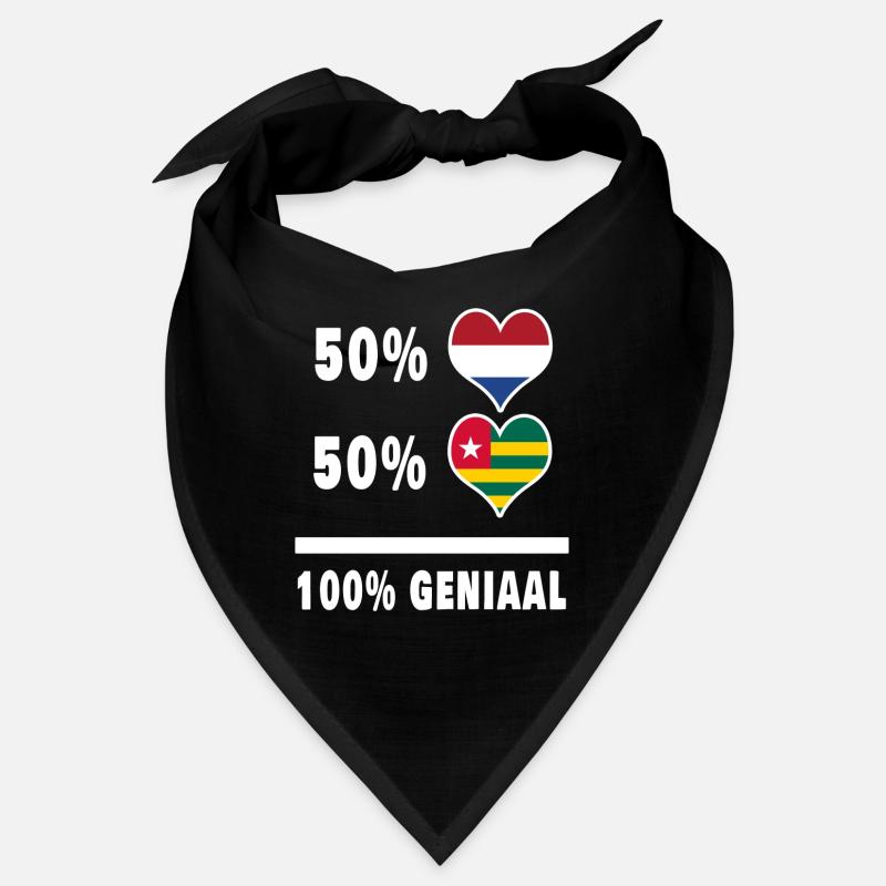 Drapeau 100% Genius du Togo et des Pays-Bas Bandana