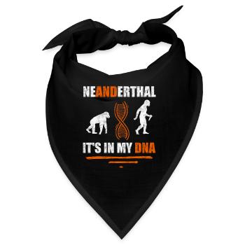 Neandertaler Es ist in meiner DNA Anthropologe - Bandana - Schwarz - Vorne