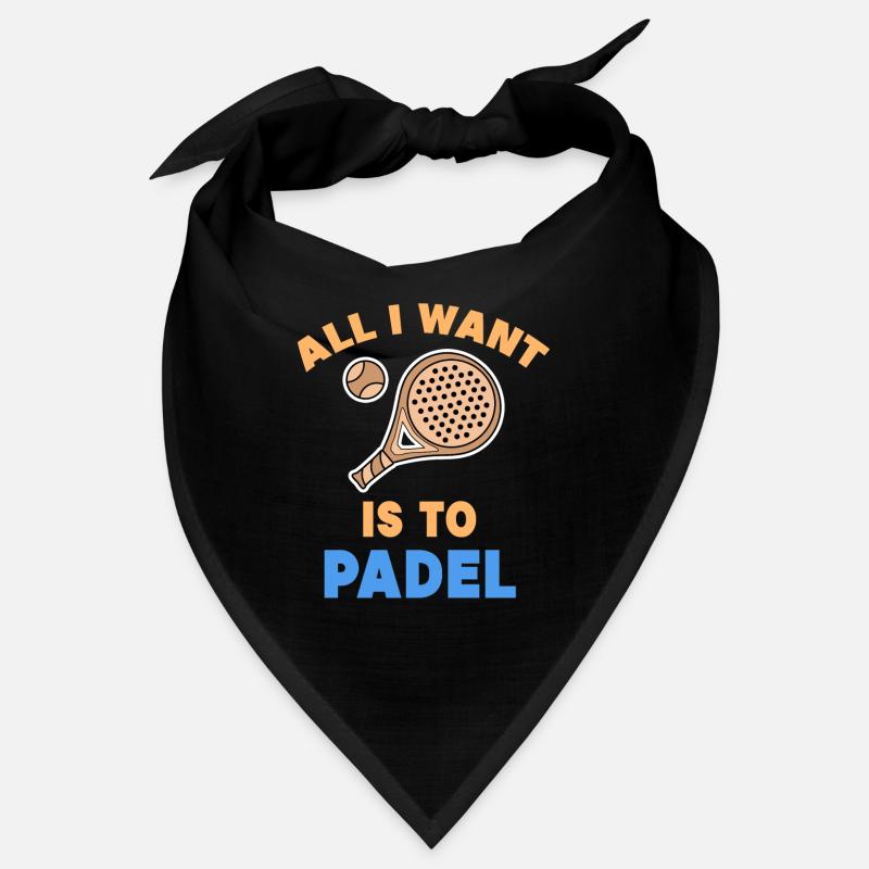 Padel Statement Padel Game Players Rackets Balls Bandana