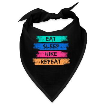 Bergwanderung Statement Wandern Wanderung Natur - Bandana - Schwarz - Vorne