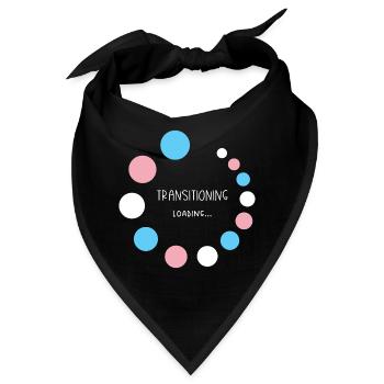 Pride Month - Übergang... Laden - Bandana - Schwarz - Vorne
