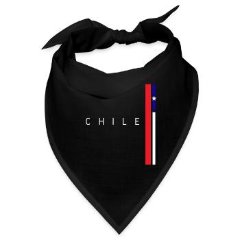 Flagge von Chile - Bandana - Schwarz - Vorne