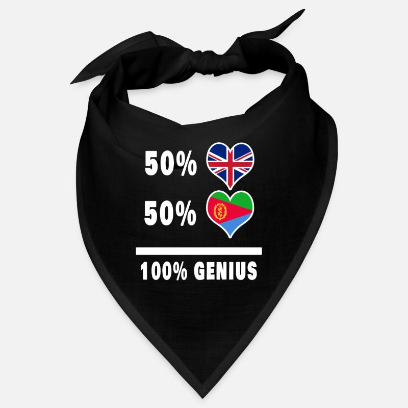 Drapeau 100% Genius de l’Erythrée et de la Grande-Bretagne Bandana