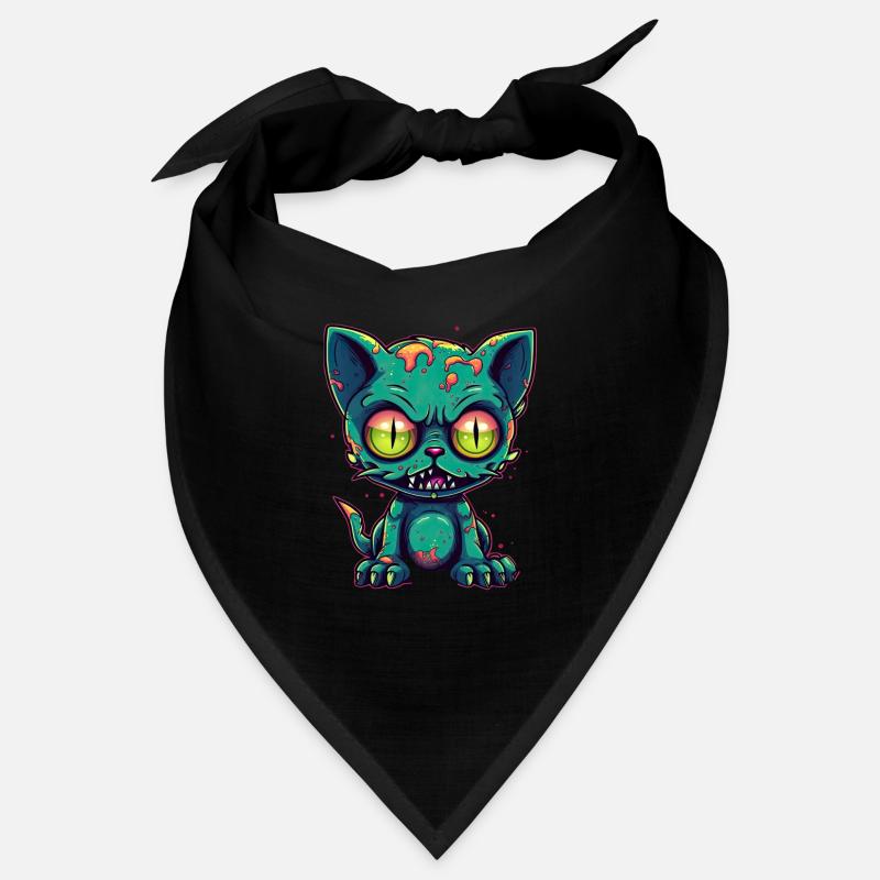 Halloween Zombie Cat - Mignon Chat Effrayant Bandana