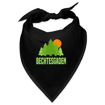 Berchtesgaden - Bandana - Schwarz - Vorne