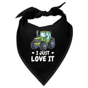 Landwirt Statement Kraftfahrzeug Traktor Ackerbau - Bandana - Schwarz - Vorne