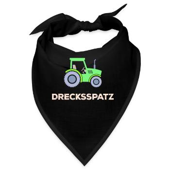 Nutzfahrzeug Spruch Traktor Landleben Landwirt - Bandana - Schwarz - Vorne