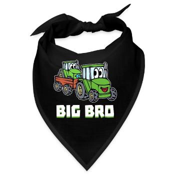 Trecker Ackerbau Landmaschinen Traktor Statement - Bandana - Schwarz - Vorne