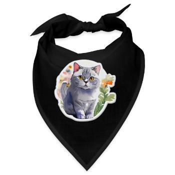 Britisch Kurzhaar - Bandana - Schwarz - Vorne