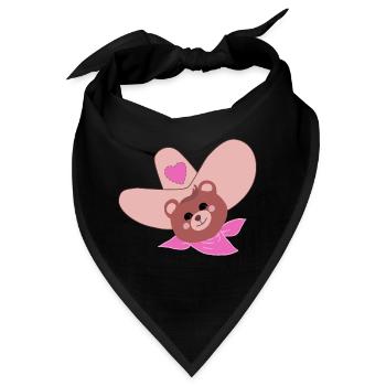 Zehn Gallonen Braunbär - Bandana - Schwarz - Vorne