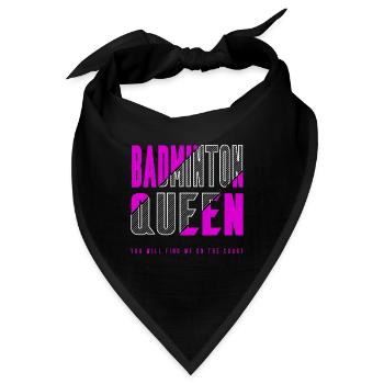 Badminton Queen - Bandana - Schwarz - Vorne