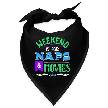 Film Schauen Statement Streaming Theater Movies - Bandana - Schwarz - Vorne