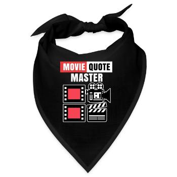 Movies Kamera Statement Filme Dvd Abend Theater - Bandana - Schwarz - Vorne