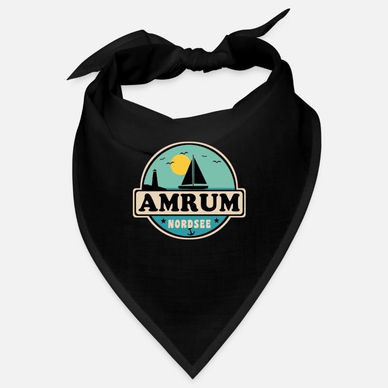 Ostsee Segelboot Leuchtturm Amrum Bandana