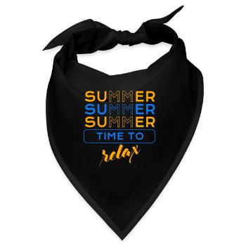 Summer Time to relax EV - Bandana - Schwarz - Vorne