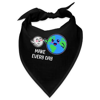 Mutter Erde Statement Umweltfreundlich Umwelt - Bandana - Schwarz - Vorne