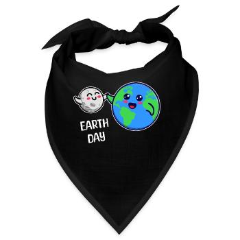 Mutter Erde Umwelt Umweltfreundlich Statement - Bandana - Schwarz - Vorne