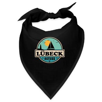 Lübeck - Bandana - Schwarz - Vorne