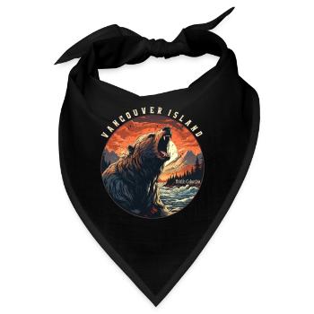 VANCOUVER ISLAND - Bandana - Schwarz - Vorne