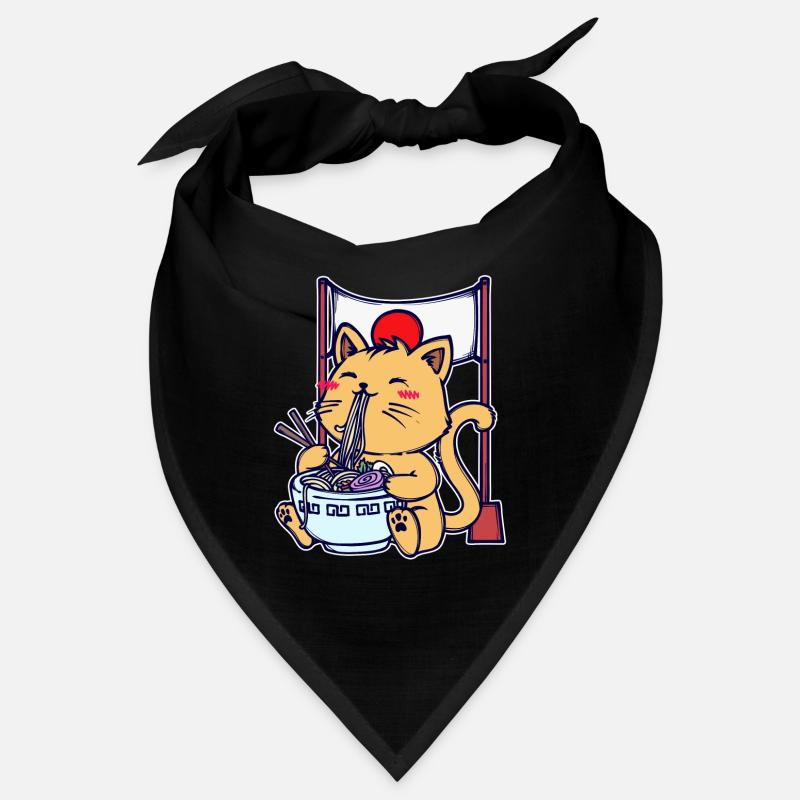 Anime Ramen Cat Mangastyle Japonais Comic Manga Bandana