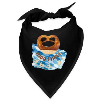 Wiesen Brezel - Bandana - Schwarz - Vorne