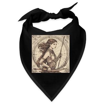 Zodiac Sagittarius - Bandana - Schwarz - Vorne