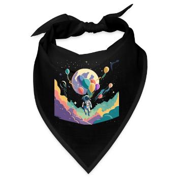 Weltraum - Bandana - Schwarz - Vorne